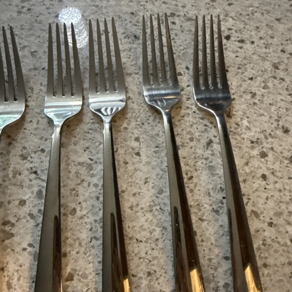 Oneida ANDERSON/DOWNING Stainless Steel 6 Dinner Forks & 6 Salad Forks